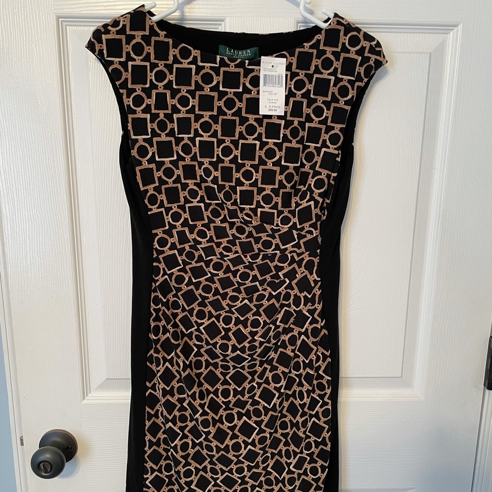 Lauren Ralph Lauren Ruched Boatneck Dress